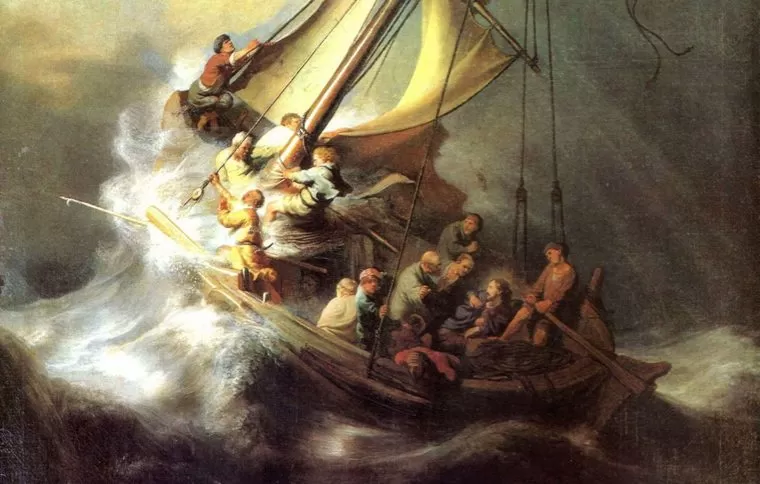Christ in the Storm on the Sea of Galilee, by Rembrandt Van Rijn